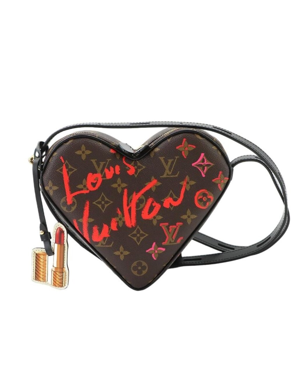 Louis Vuitton Monogram Sac Coeur Foreign Love Heart Shoulder Bag Leather